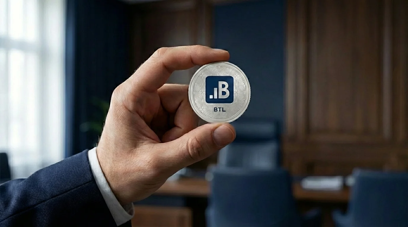 BITALO token (BTL) staged as a physical coin
